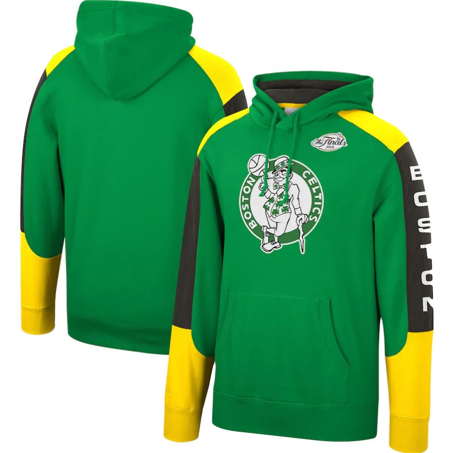 Boston Celtics Mitchell & Ness Fusion Fleece Hoodie - Dynasty Sports & Framing 