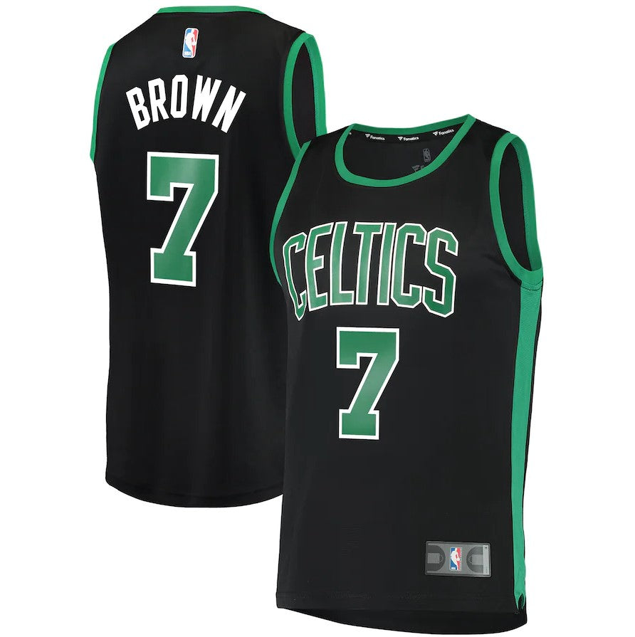 Jaylen Brown Boston Celtics Fanatics Branded Fast Break Replica Player Jersey - Statement Edition - Black - Dynasty Sports & Framing 