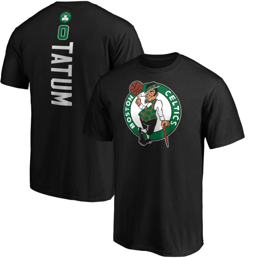 Jayson Tatum Boston Celtics Playmaker T-Shirt - Black - Dynasty Sports & Framing 