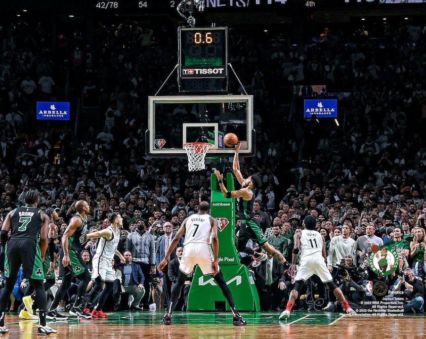 Jayson Tatum Game-Winner v. Nets Boston Celtics 8" x 10" Basketball Photo - Dynasty Sports & Framing 