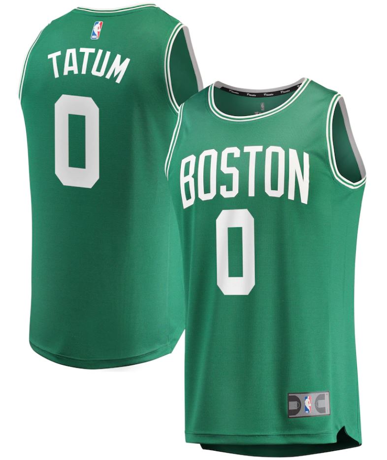 Jayson Tatum Boston Celtics Fanatics Branded Fast Break Replica Jersey Green - Icon Edition - Dynasty Sports & Framing 