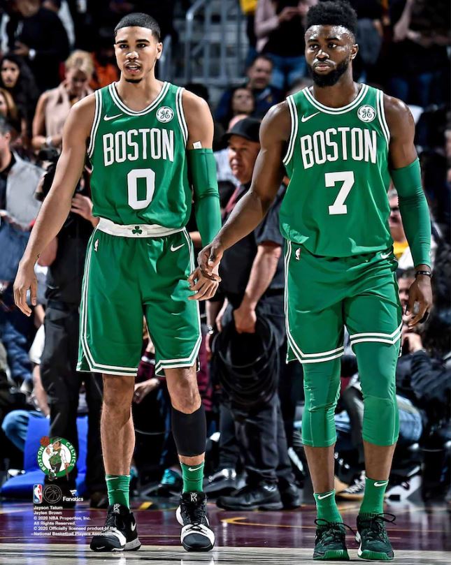 Jayson Tatum and Jaylen Brown Boston Celtics 8" x 10" Basketball Photo - Dynasty Sports & Framing 