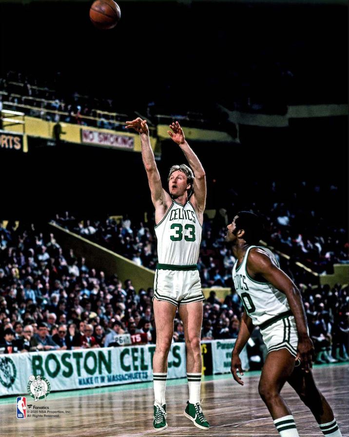 Larry Bird in Action Boston Celtics 8" x 10" Basketball Photo - Dynasty Sports & Framing 