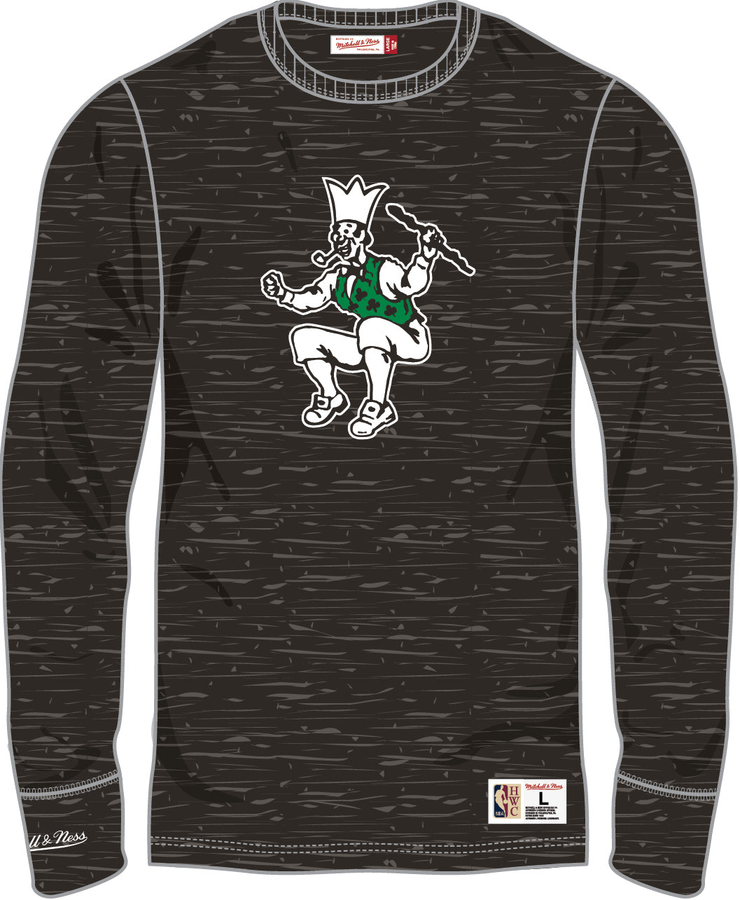 Boston Celtics Mitchell & Ness Legendary Slub Long-Sleeve Shirt - Dynasty Sports & Framing 