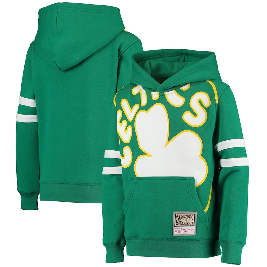 Boston Celtics Mitchell & Ness Hardwood Classics Substantial Fleece Pullover Hoodie - Dynasty Sports & Framing 