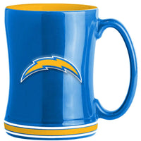 Los Angeles Chargers Logo Relief Coffee Mug - Dynasty Sports & Framing 