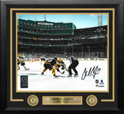 Charlie Coyle 2023 Winter Classic Boston Bruins Autographed 11" x 14" Framed Hockey Photo - Dynasty Sports & Framing 