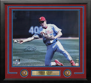 Framed Chase Utley Phillies Facsimile Signature Baseball Collage
