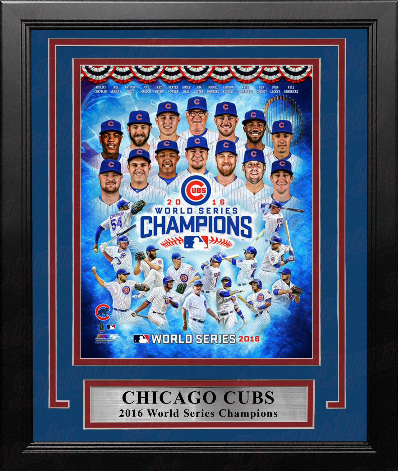 Chicago Cubs 2016 World Series Champions 8" x 10" Framed Baseball Collage Photo - Dynasty Sports & Framing 