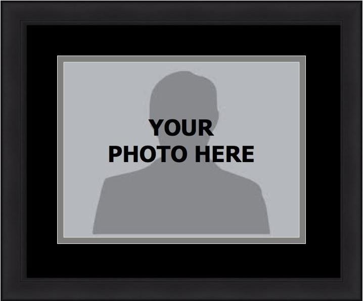 MLB Baseball Photo Picture Frame Kit - Chicago White Sox (Black Matting, Gray Trim) - Dynasty Sports & Framing
