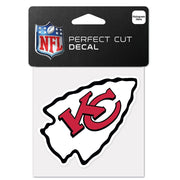 Kansas City Chiefs 4" x 4" Decal - Dynasty Sports & Framing 