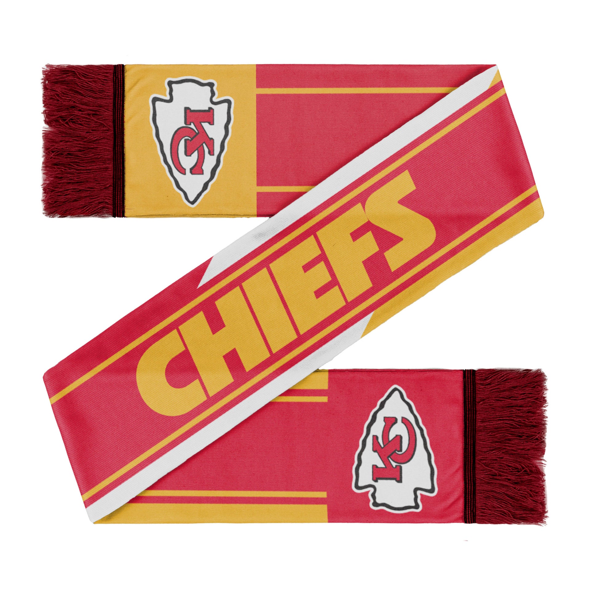 Kansas City Chiefs Colorwave Wordmark Scarf - Dynasty Sports & Framing 