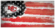 Kansas City Chiefs Team Flag Wooden Sign - Dynasty Sports & Framing 