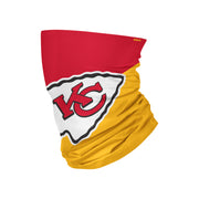 Kansas City Chiefs Colorblock Big Logo Gaiter Scarf - Dynasty Sports & Framing 