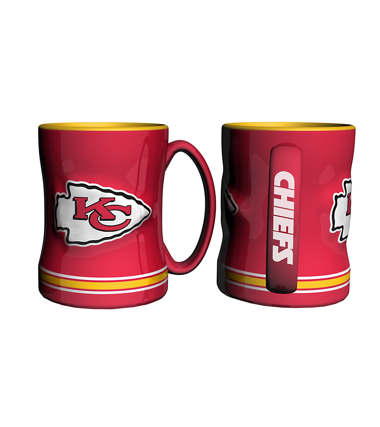 Kansas City Chiefs NFL Football Logo Relief 14 oz. Mug - Dynasty Sports & Framing 