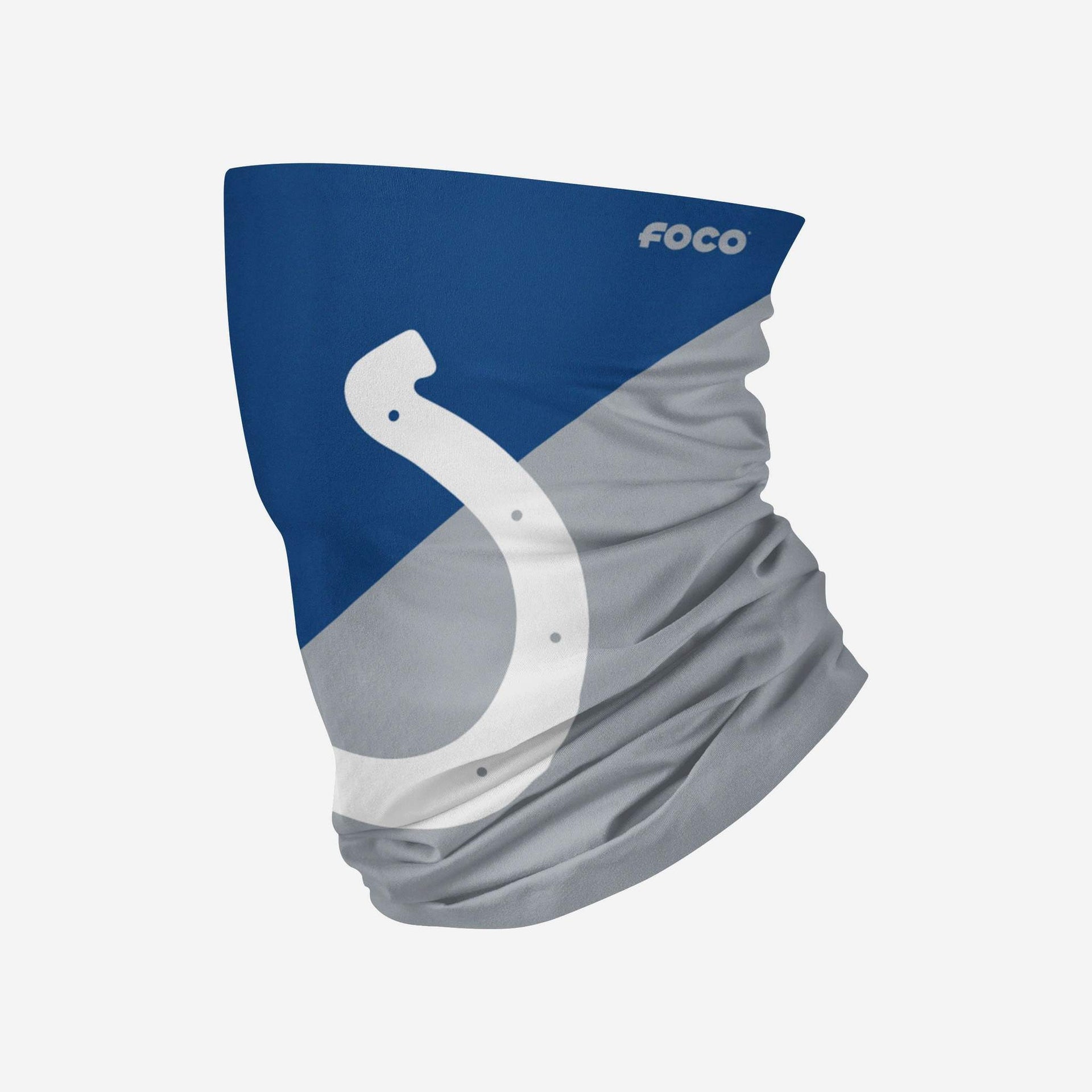 Indianapolis Colts Colorblock Big Logo Gaiter Scarf - Dynasty Sports & Framing 