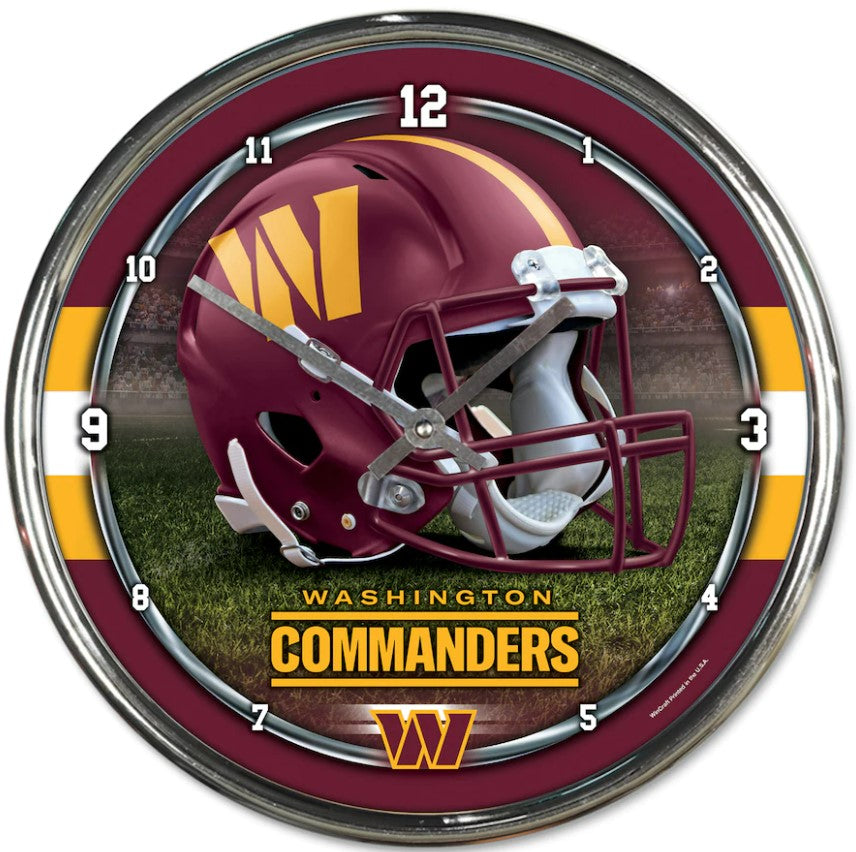 Washington Commanders Clock | Football Clocks, Novelties, and Collectibles
