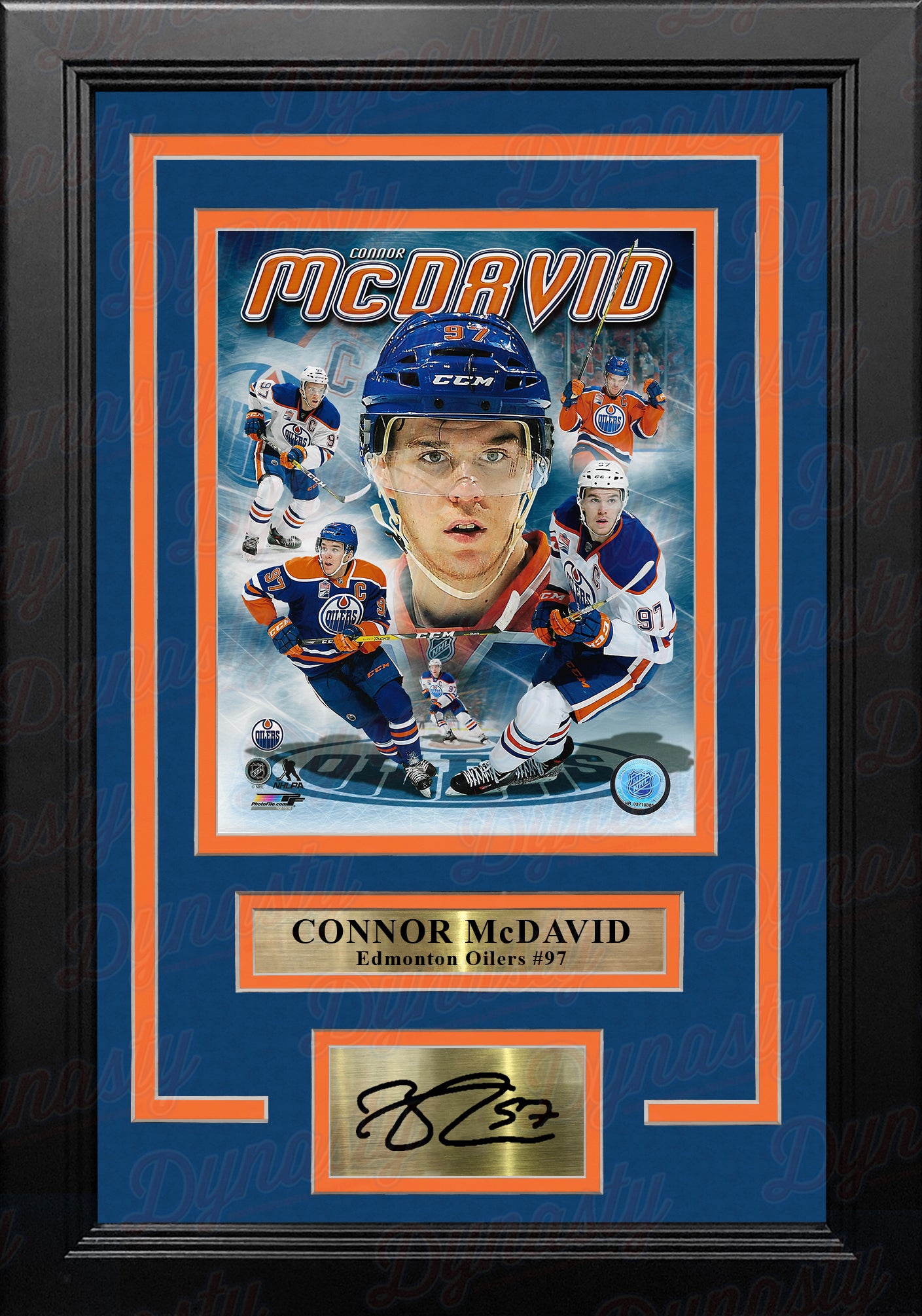 Connor McDavid Edmonton Oilers 8" x 10" Framed Hockey Collage Photo with Engraved Autograph - Dynasty Sports & Framing 