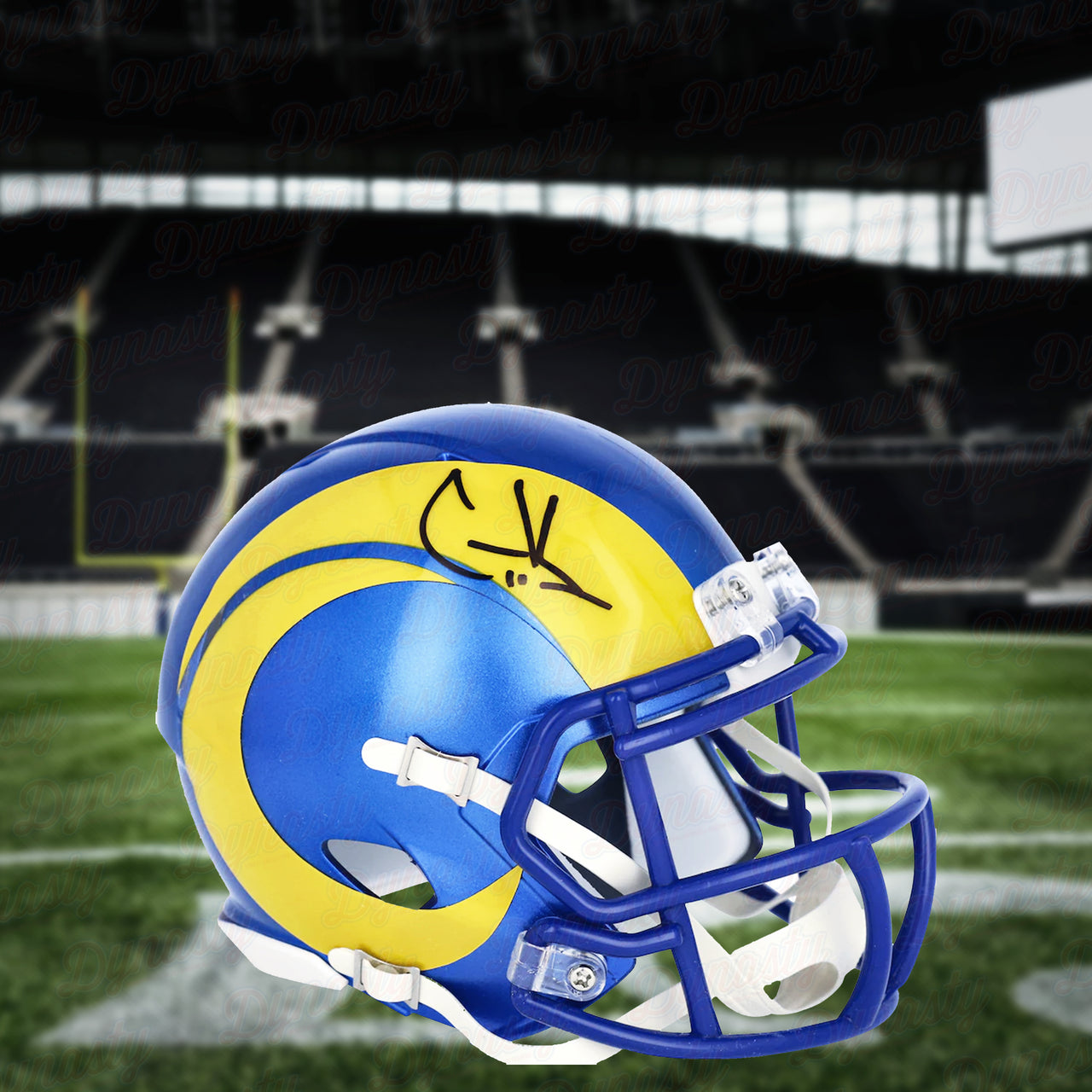 Cooper Kupp Los Angeles Rams Super Bowl LVI Autographed Mini-Helmet - Dynasty Sports & Framing 