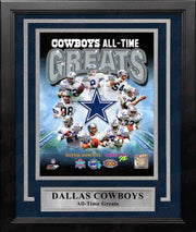 Dallas Cowboys All-Time Greats 8" x 10" Framed Football Photo - Dynasty Sports & Framing 