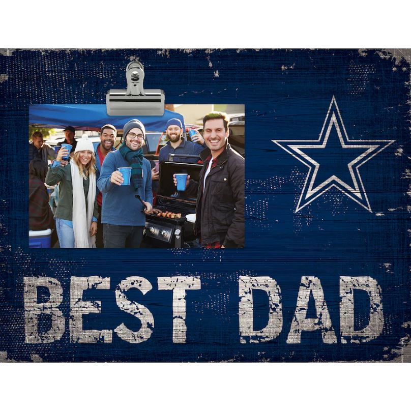 Dallas Cowboys 8'' x 10.5'' Best Dad Clip Frame - Dynasty Sports & Framing 