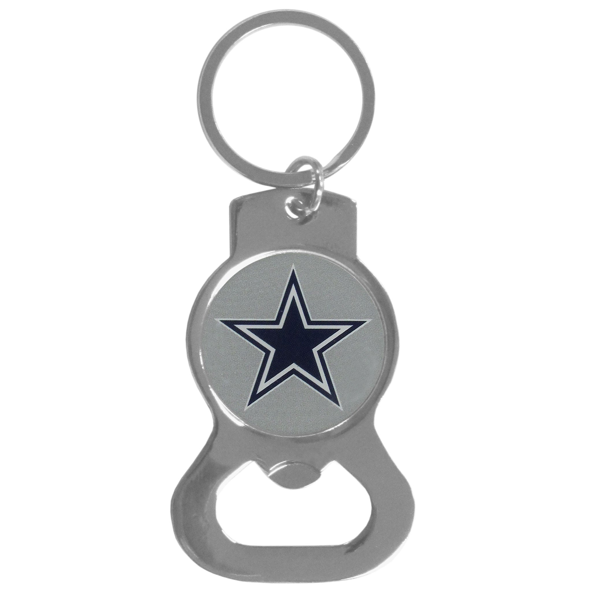 Dallas Cowboys Logo Bottle Opener Keychain - Dynasty Sports & Framing 