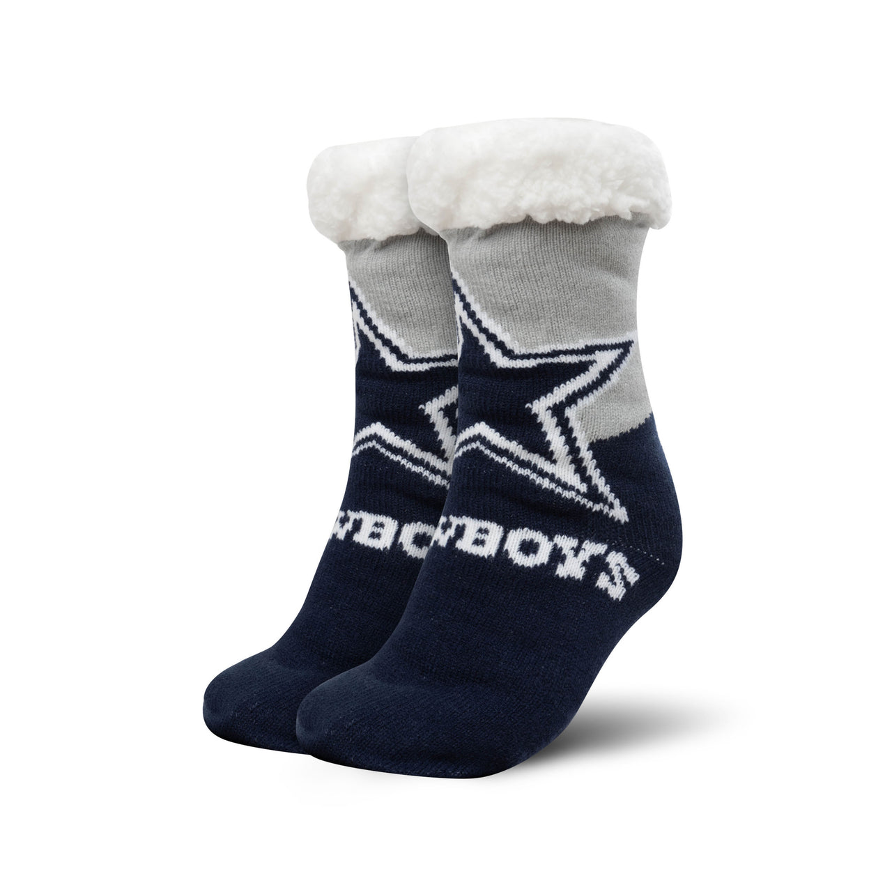 Dallas Cowboys Colorblock Footy Slipper Socks - Dynasty Sports & Framing 