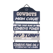 Dallas Cowboys Wooden Man Cave Dangle Sign - Dynasty Sports & Framing 