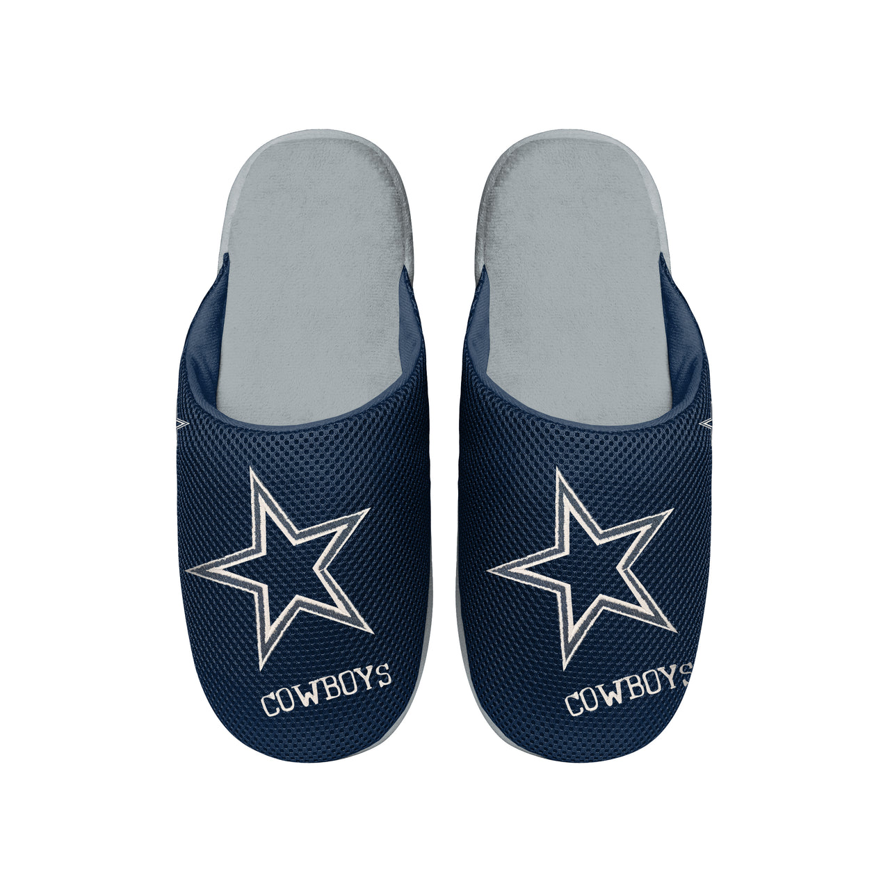 Dallas Cowboys Big Logo Mesh Slide Slippers - Dynasty Sports & Framing 