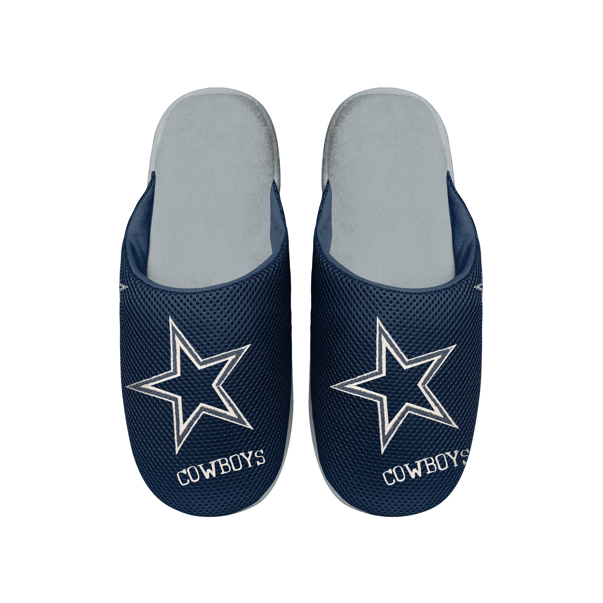 Dallas Cowboys Big Logo Mesh Slide Slippers - Dynasty Sports & Framing 
