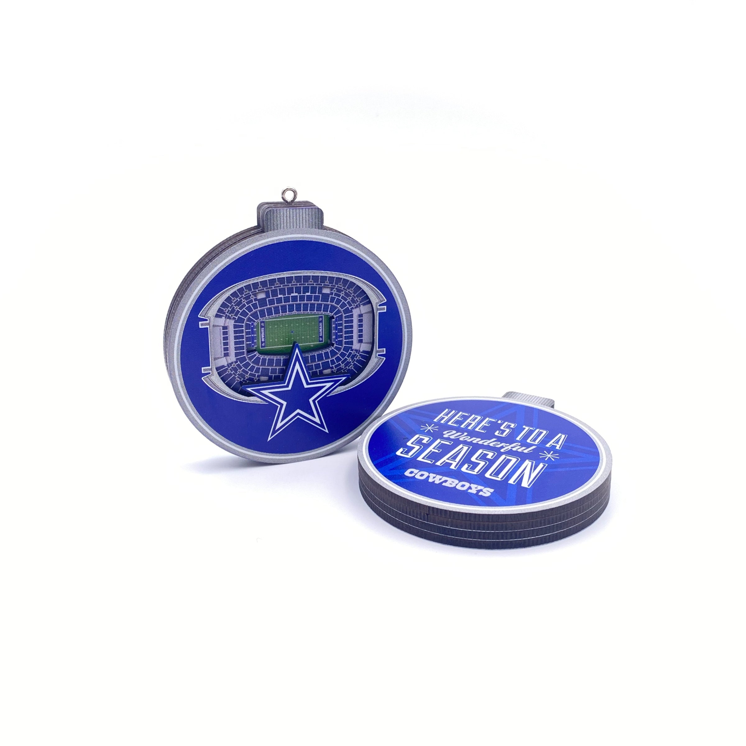 Dallas Cowboys 3D Stadium View Ornament - Dynasty Sports & Framing 