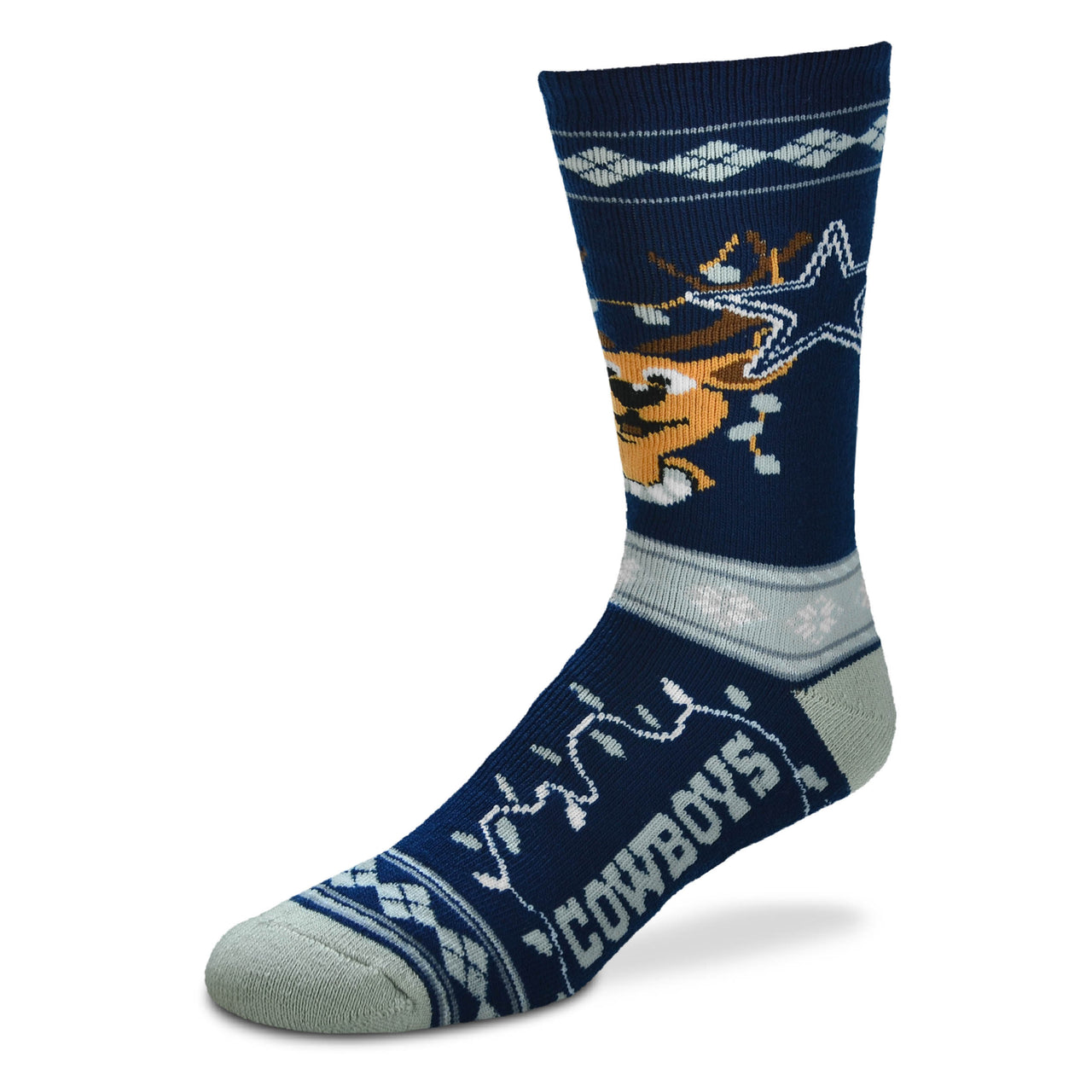 Dallas Cowboys Sweater Stripe Holiday Socks - Dynasty Sports & Framing 