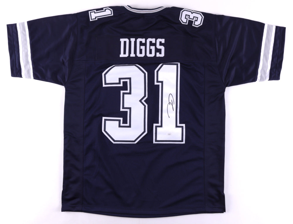 Trevon Diggs Dallas Cowboys Autographed Navy Blue Football Jersey - Dynasty Sports & Framing 