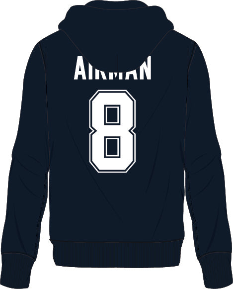 Troy Aikman Dallas Cowboys Mitchell & Ness Throwback Name/Number Fleece Hoodie - Dynasty Sports & Framing 