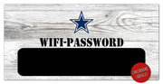 Dallas Cowboys Wifi Password 6" x 12" Wood Sign - Dynasty Sports & Framing 
