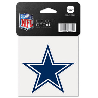 Dallas Cowboys NFL Football 4" x 4" Decal - Dynasty Sports & Framing 