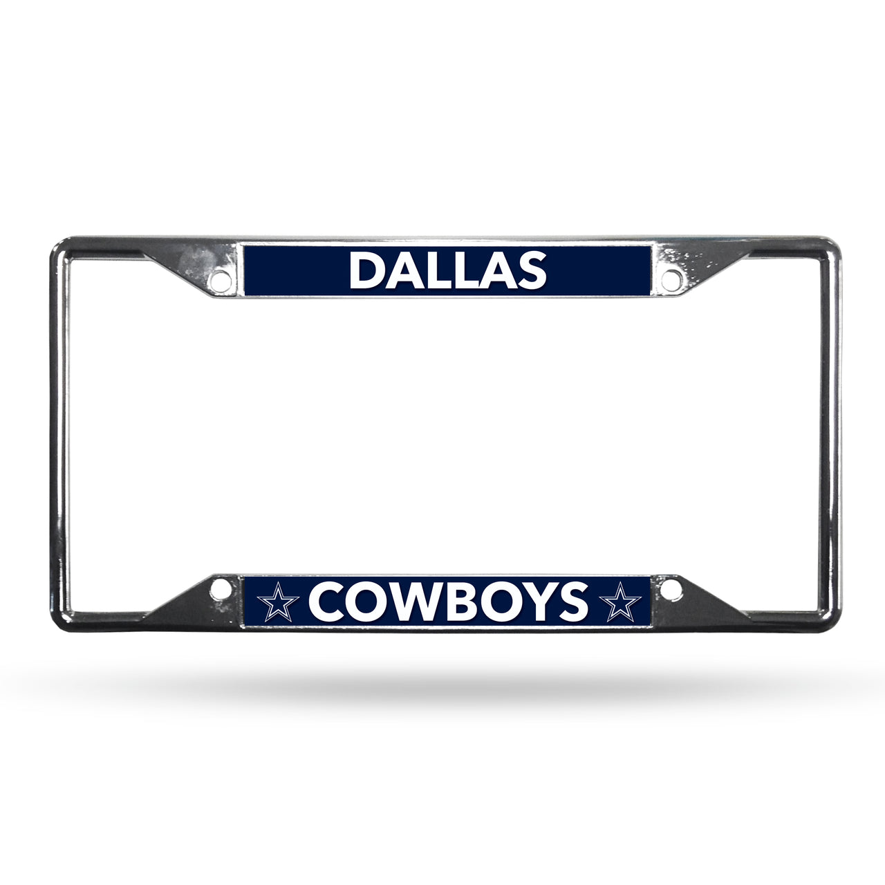 Dallas Cowboys NFL Football EZ-View Chrome License Plate Frame - Dynasty Sports & Framing 