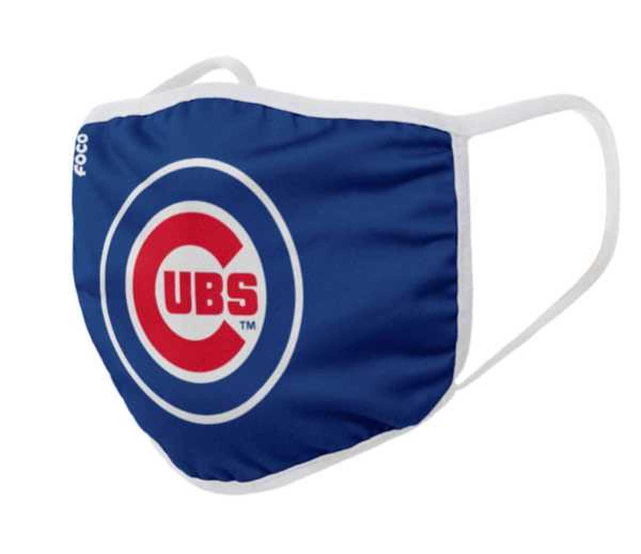 Chicago Cubs Solid Big Logo Face Cover Mask - Dynasty Sports & Framing 