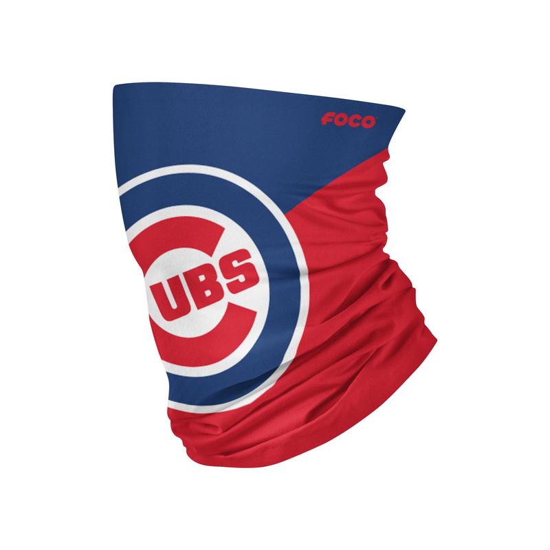 Chicago Cubs Colorblock Big Logo Gaiter Scarf - Dynasty Sports & Framing 