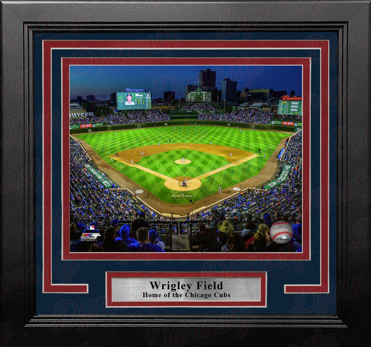 Chicago Cubs Wrigley Field 8" x 10" Framed Baseball Stadium Photo - Dynasty Sports & Framing 