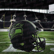 DK Metcalf Autographed Seattle Seahawks Eclipse Speed Full-Size Football Helmet - Dynasty Sports & Framing 