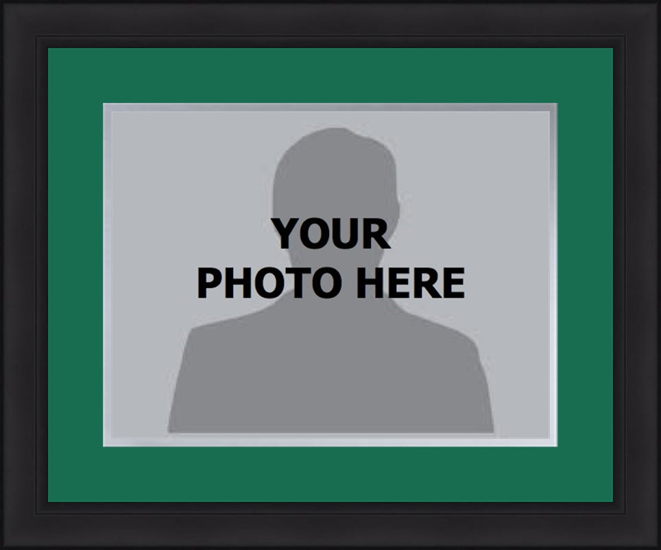 NHL Hockey Photo Picture Frame Kit - Dallas Stars (Green Matting, Silver Trim) - Dynasty Sports & Framing 