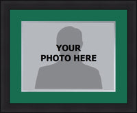 NHL Hockey Photo Picture Frame Kit - Dallas Stars (Green Matting, Silver Trim) - Dynasty Sports & Framing 