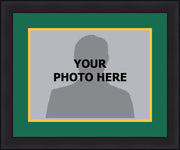 NHL Hockey Photo Picture Frame Kit - Dallas Stars (Green Matting, Yellow Trim) - Dynasty Sports & Framing 