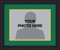 NHL Hockey Photo Picture Frame Kit - Dallas Stars (Green Matting, Yellow Trim) - Dynasty Sports & Framing 