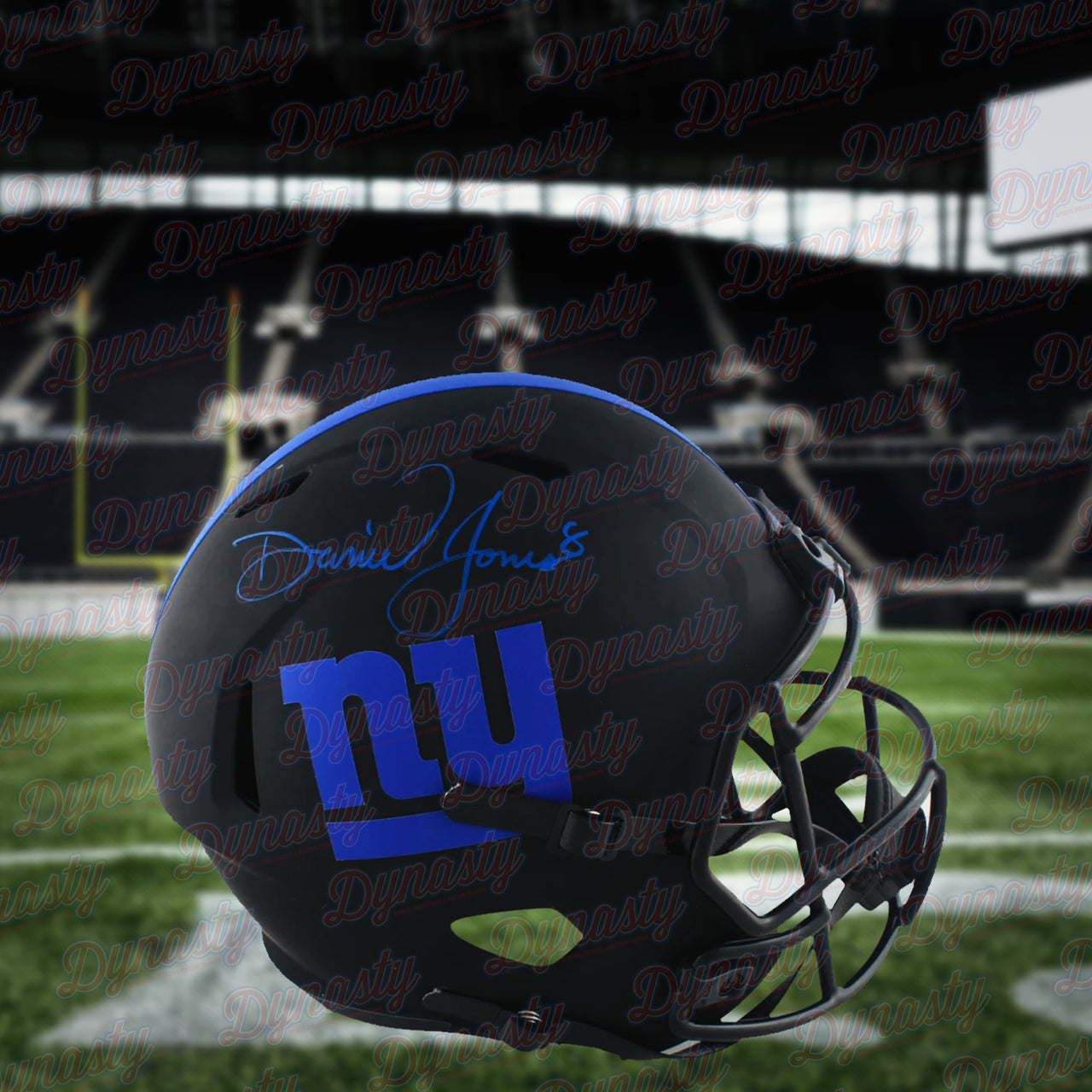 Daniel Jones New York Giants Autographed Eclipse Alternate Speed Helmet - Dynasty Sports & Framing 