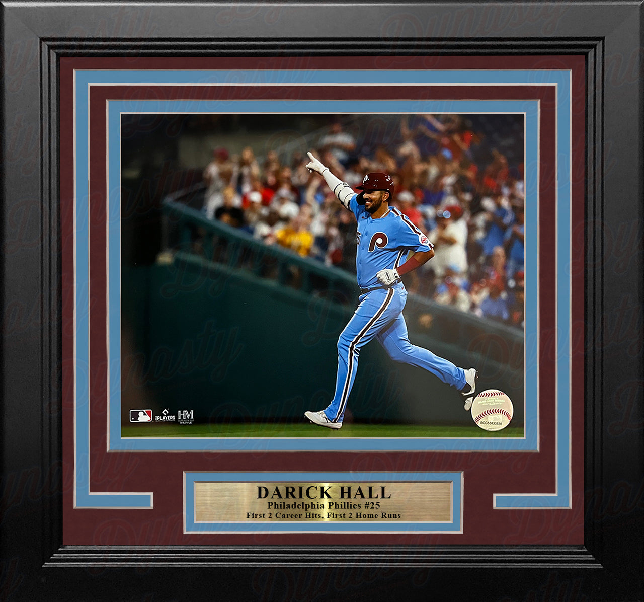 Darick Hall Runs The Bases Philadelphia Phillies 8" x 10" Framed Baseball Photo - Dynasty Sports & Framing 