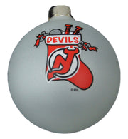 New Jersey Devils Frosted Ball Ornament - Dynasty Sports & Framing 