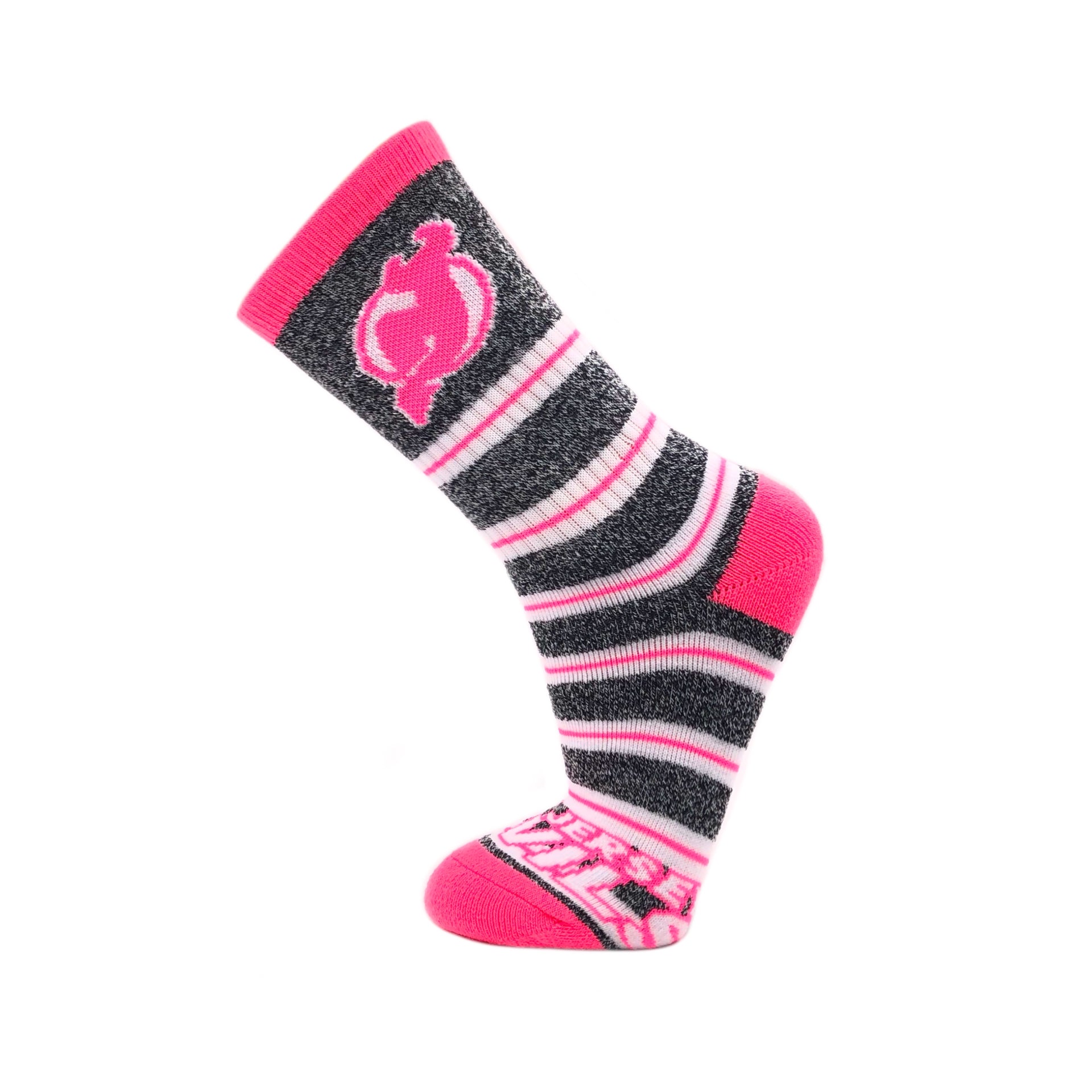 New Jersey Devils Melange Stripe Pink Socks - Dynasty Sports & Framing 