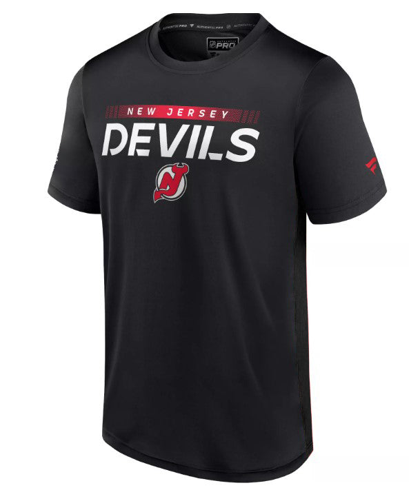 New Jersey Devils Rink Authentic Pro Black T-Shirt - Dynasty Sports & Framing 